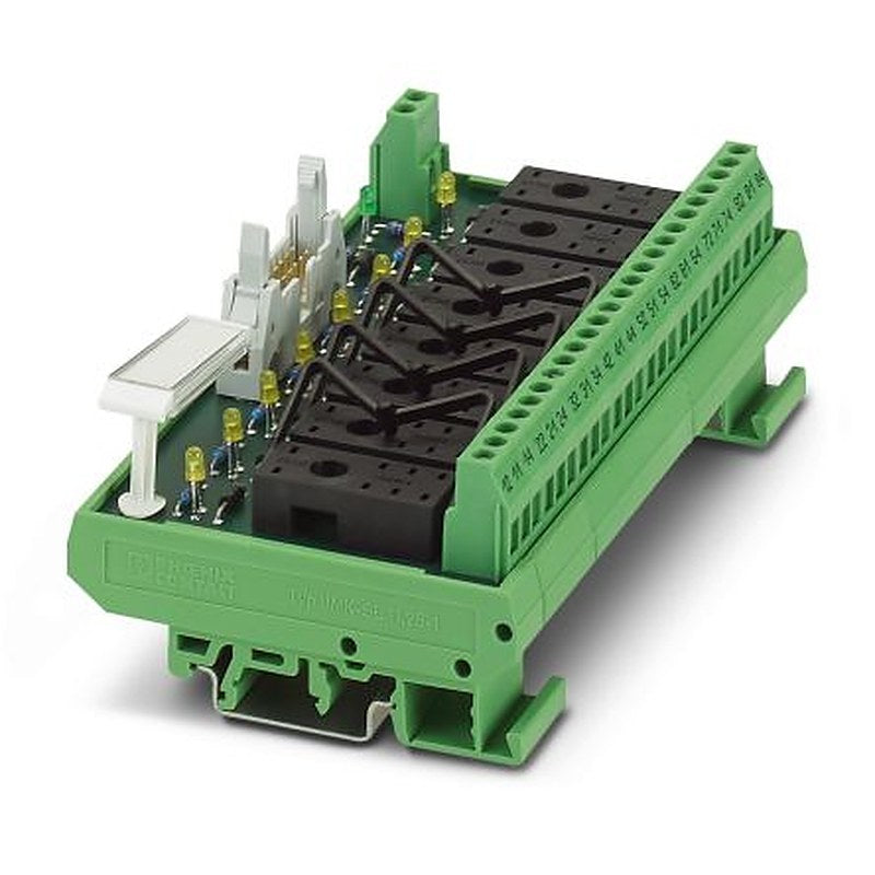 Phoenix Contact UMK-8 RELS/KSR-G24/21/PLC Series 8-Contact Female Interface Module, D-Sub Connector, DIN Rail, 5A