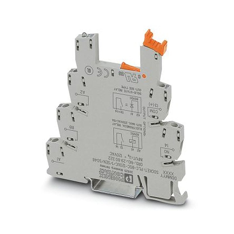 Phoenix Contact PLC-BSC-120UC/ 1/SEN/SO46 1 Way 120V ac DIN Rail Module, for use with 6.2 mm PLC basic terminal block