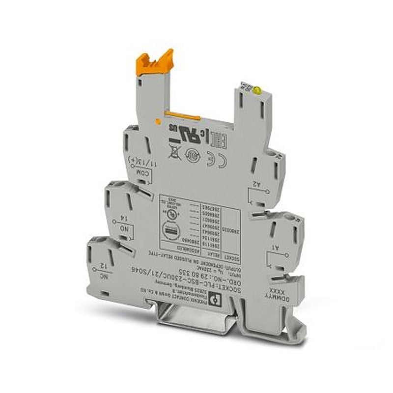 Phoenix Contact 1 Way 230V ac DIN Rail Relay Base