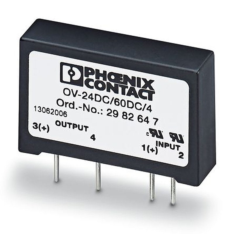 Phoenix Contact OV-24DC/ 60DC/4 Series Solid State Relay, PCB Mount, 24 V dc Load