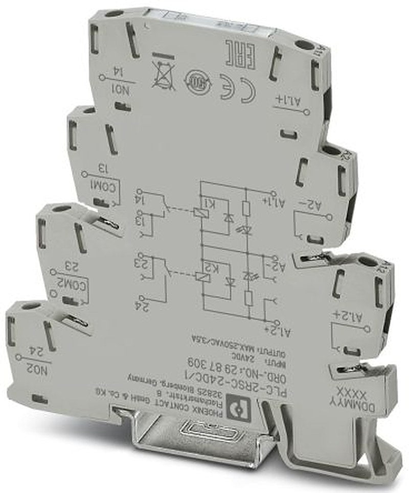 Phoenix Contact PLC-2RSC Series Relay for Use with DIN Rail NS 35/7