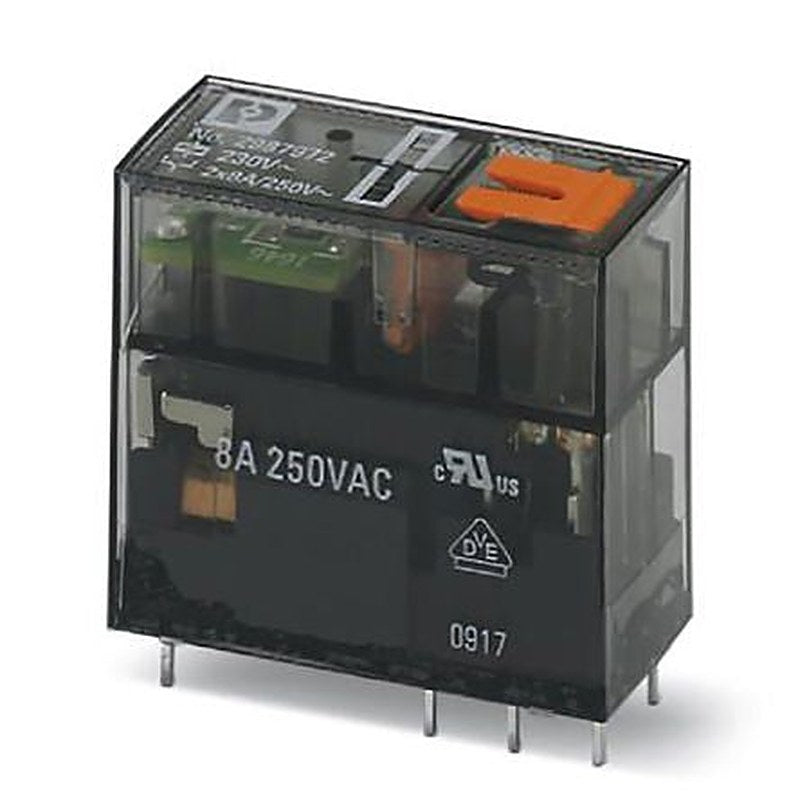 Phoenix Contact PCB Power Relay, 230V ac Coil, 8A Switching Current, DPDT
