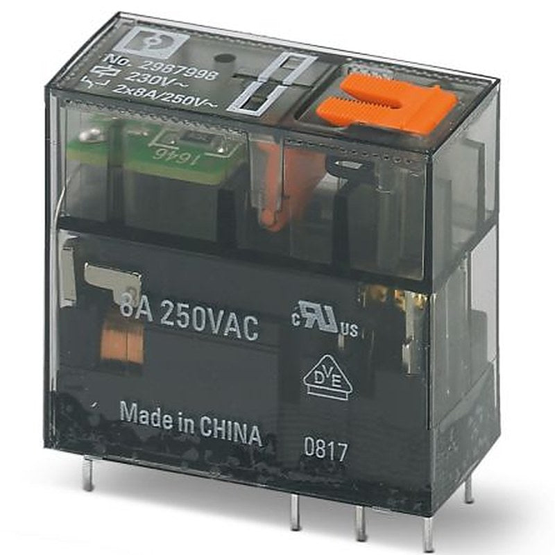 Phoenix Contact Power Relay, 230V ac Coil, 50mA Switching Current, DPDT