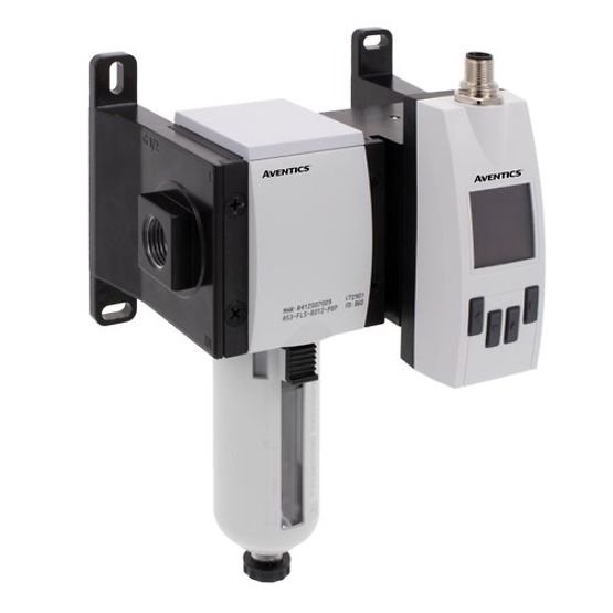 The Aventics Series AF2 flow rate sensor monitor air consumption in pneumatic systems, enabling rapid intervention in case of leakage. They help optimize energy consumption, prevent machine downtime, and reduce costs. Housing material Polyamide or Polycarbonate
