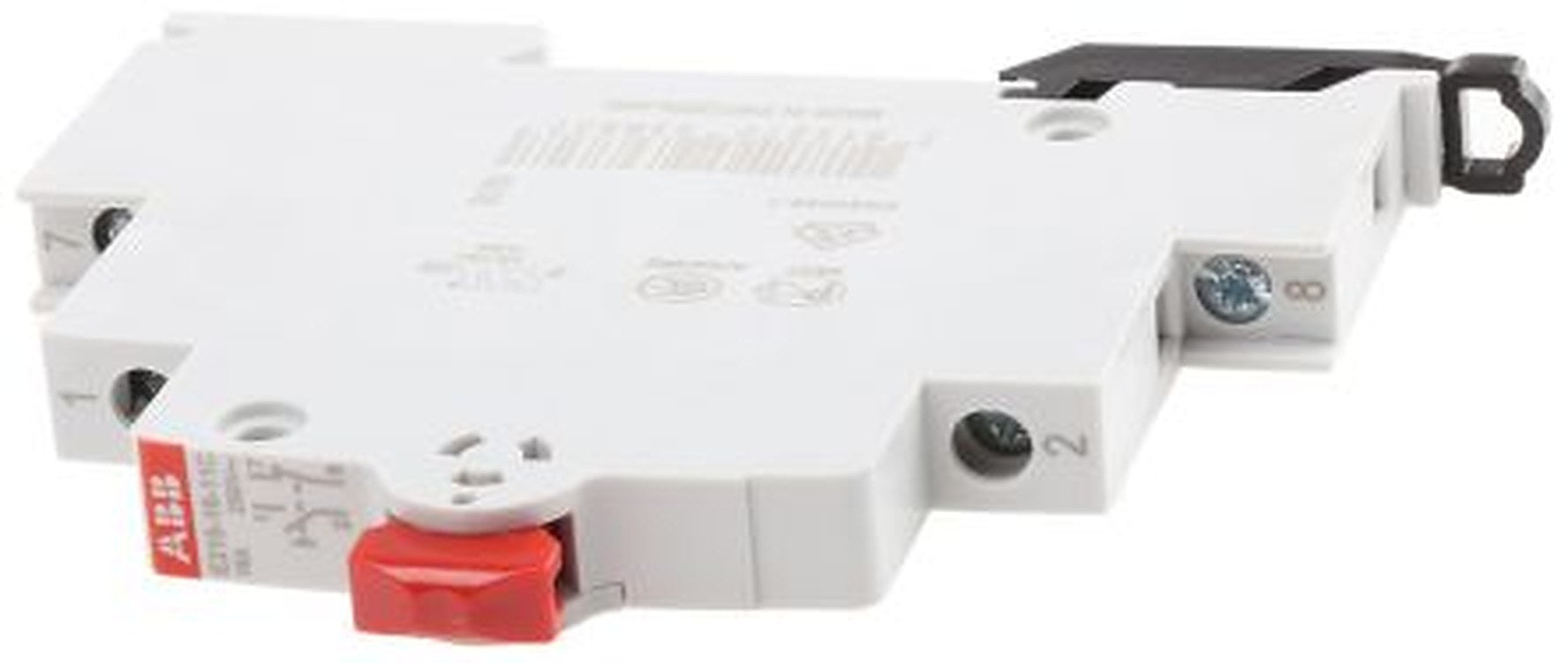 ABB 250V ac DIN Rail Push Button Circuit Trip for use with SMISSLINE Socket System, System Pro M Compact