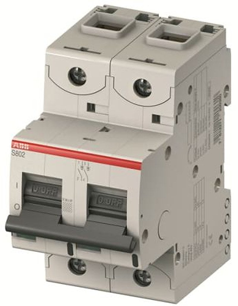 ABB High Performance S800S Miniature Circuit Breaker, 2-Pole, 2A, Type C, 690V ac AC, 6 kA Breaking Capacity