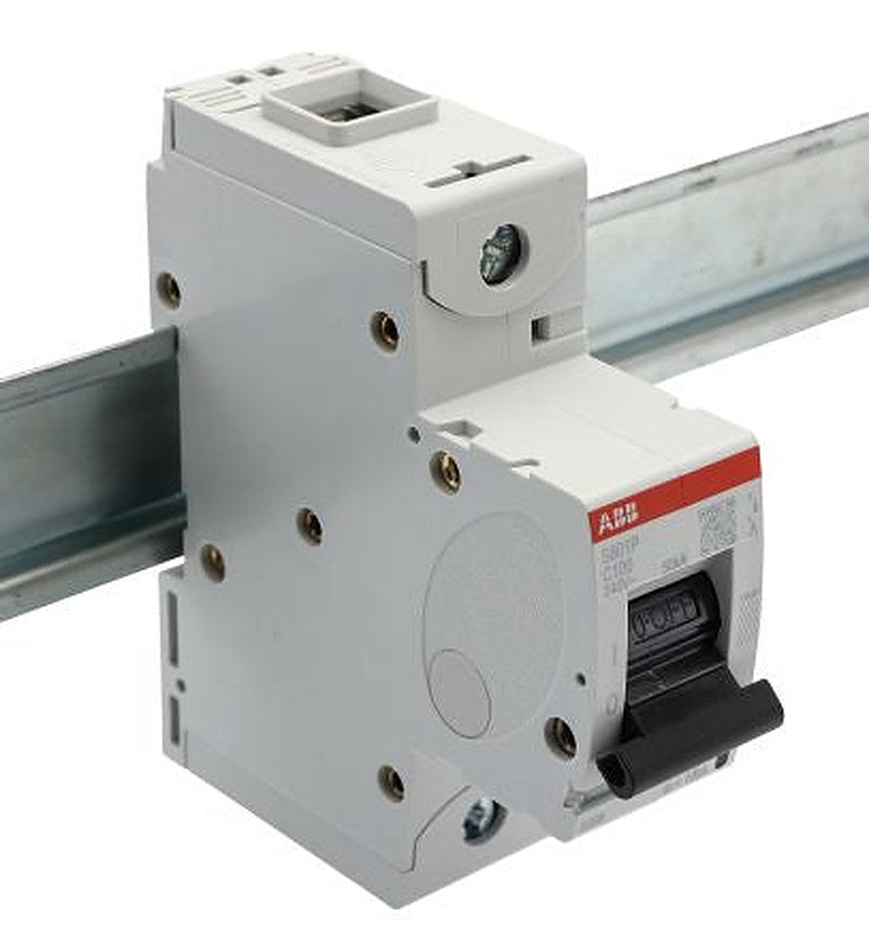 ABB High Performance S800S Miniature Circuit Breaker, 1-Pole, 100A, Type C, 690V ac AC, 250 V dc DC, 50 kA Breaking