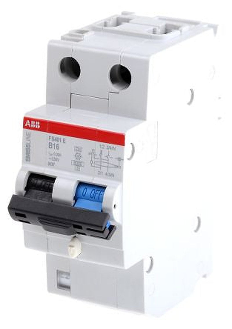 ABB FS401 Series Residual Current Circuit Breaker, 16A, 1-Pole, 30 mA, Type B, 10 kA 230V ac