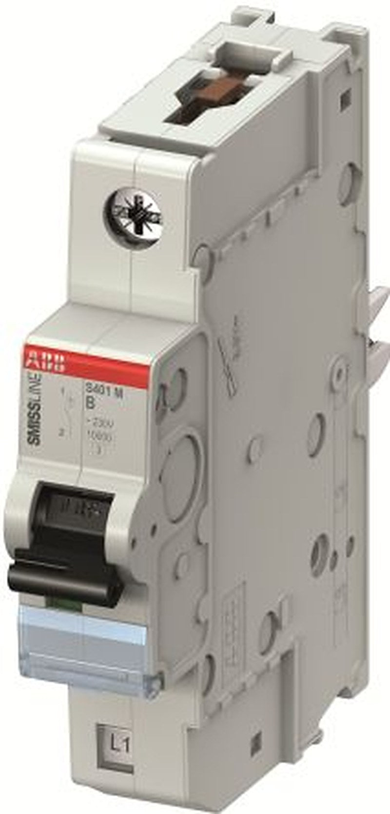 ABB SmiSSline, S400 S400M Miniature Circuit Breaker, 1-Pole, 13A, Type K, Type C, Type B, Type D, 400V ac AC, 250 V dc