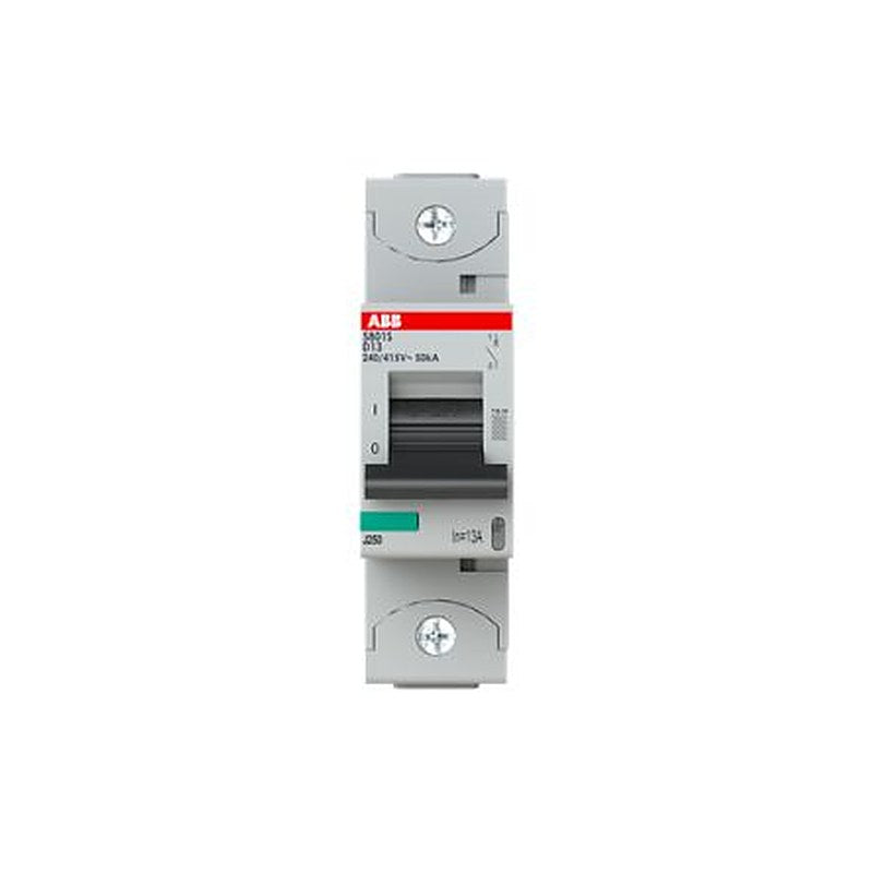 ABB S800S Miniature Circuit Breaker, 1-Pole, 13A, Type D, 240V ac AC, 50 kA Breaking Capacity