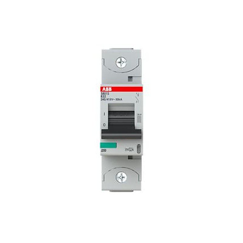 ABB S800S Miniature Circuit Breaker, 1-Pole, 32A, Type B, 240V ac AC, 50 kA Breaking Capacity