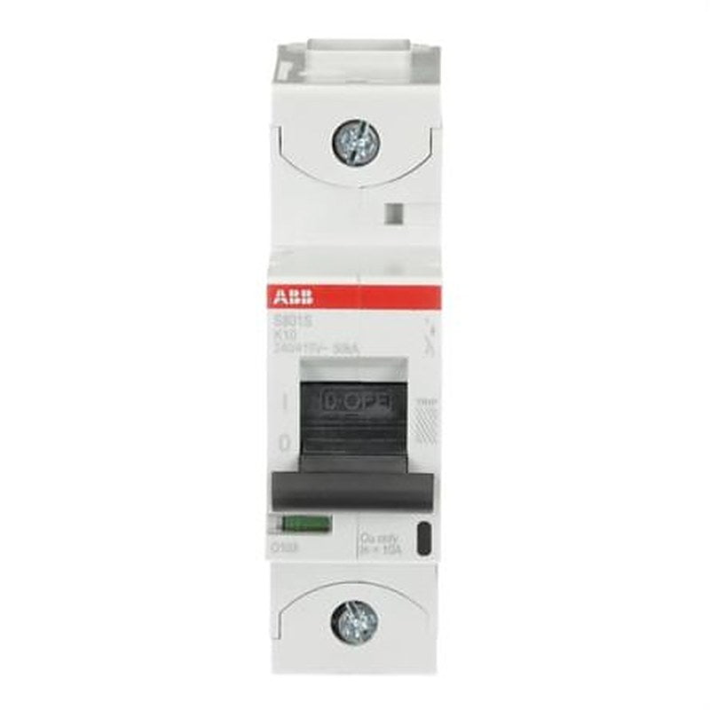 ABB S800S Miniature Circuit Breaker, 1-Pole, 10A, Type K, 240V ac AC, 50 kA Breaking Capacity