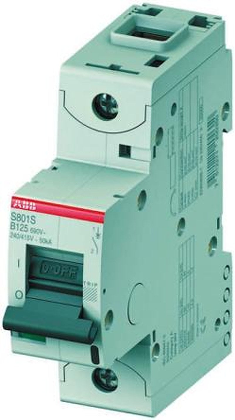 ABB High Performance S800S Miniature Circuit Breaker, 1-Pole, 63A, Type D, 690V ac AC, 250 V DC, 50 kA Breaking Capacity