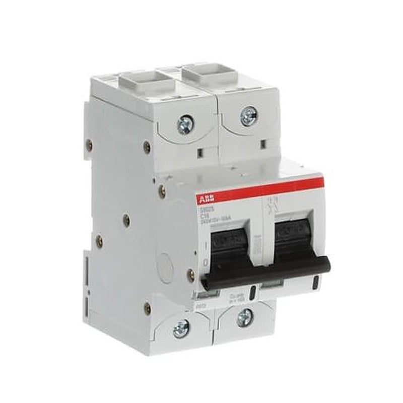 ABB S800S Miniature Circuit Breaker, 2-Pole, 16A, Type C, 240V ac AC, 50 kA Breaking Capacity