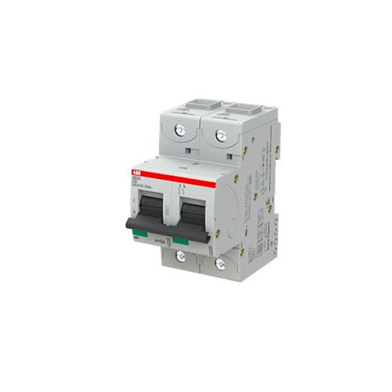 ABB S800S Miniature Circuit Breaker, 2-Pole, 50A, Type C, 240V ac AC, 50 kA Breaking Capacity