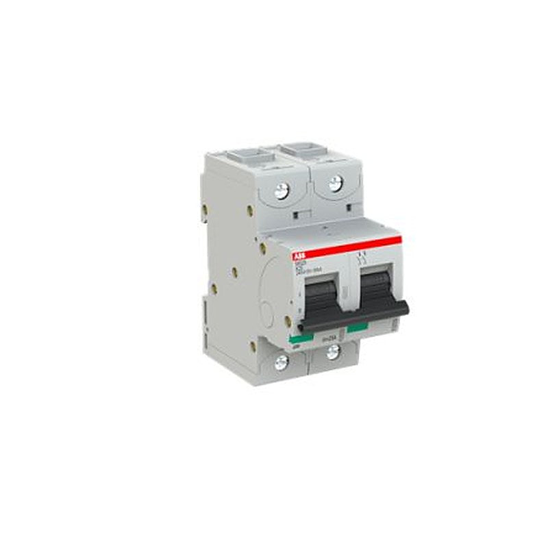 ABB S800S Miniature Circuit Breaker, 2-Pole, 25A, Type K, 240V ac AC, 50 kA Breaking Capacity