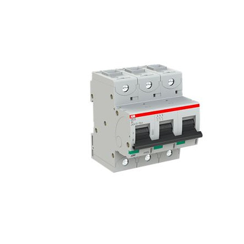 ABB S800S Miniature Circuit Breaker, 3-Pole, 6A, Type B, 240V ac AC, 50 kA Breaking Capacity
