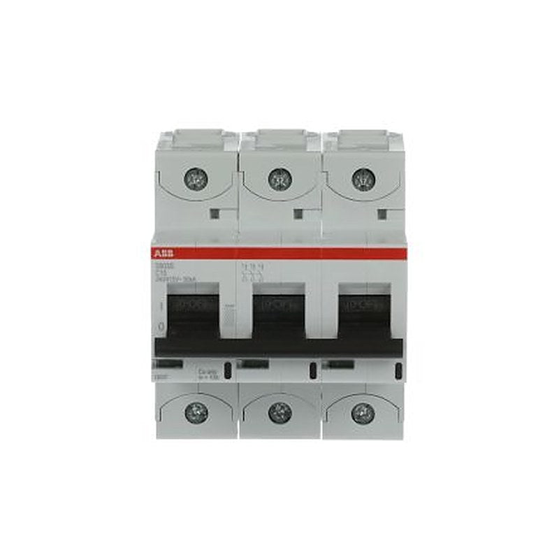 ABB S800S Miniature Circuit Breaker, 3-Pole, 10A, Type C, 240V ac AC, 50 kA Breaking Capacity
