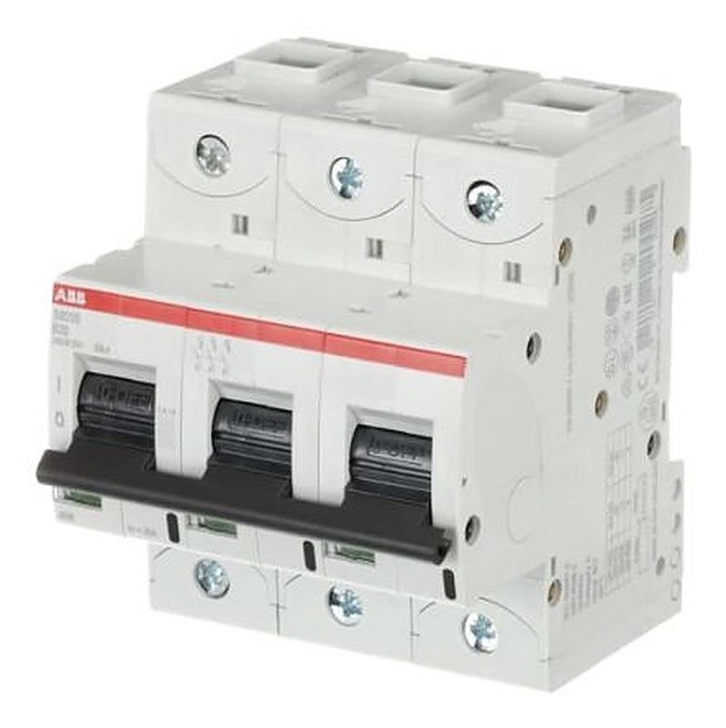 ABB S800S Miniature Circuit Breaker, 3-Pole, 20A, Type B, 240V ac AC, 50 kA Breaking Capacity