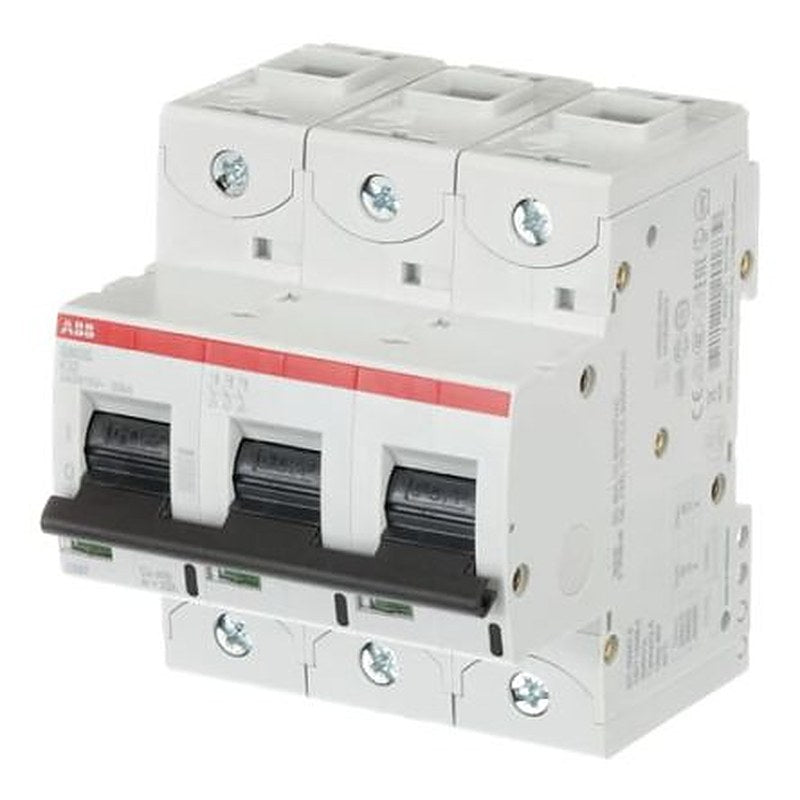 ABB S800S Miniature Circuit Breaker, 3-Pole, 32A, Type K, 240V ac AC, 50 kA Breaking Capacity