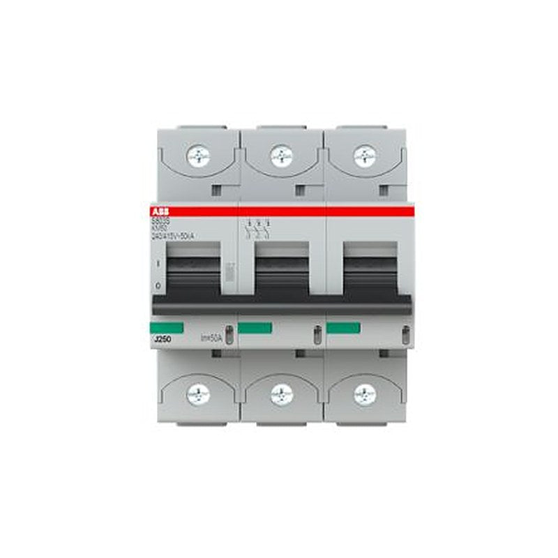 ABB S803S Miniature Circuit Breaker, 3-Pole, 50A, Type KM, 690V ac AC, 50 kA Breaking Capacity