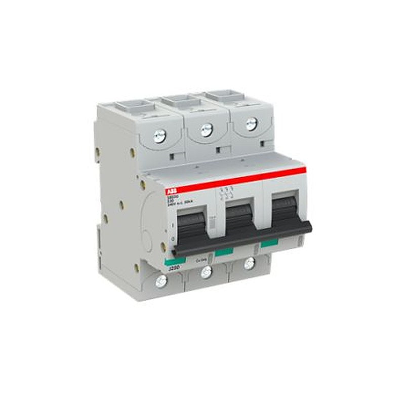 ABB S800U Miniature Circuit Breaker, 3-Pole, 30A, Type Z, 240V ac AC, 50 kA Breaking Capacity