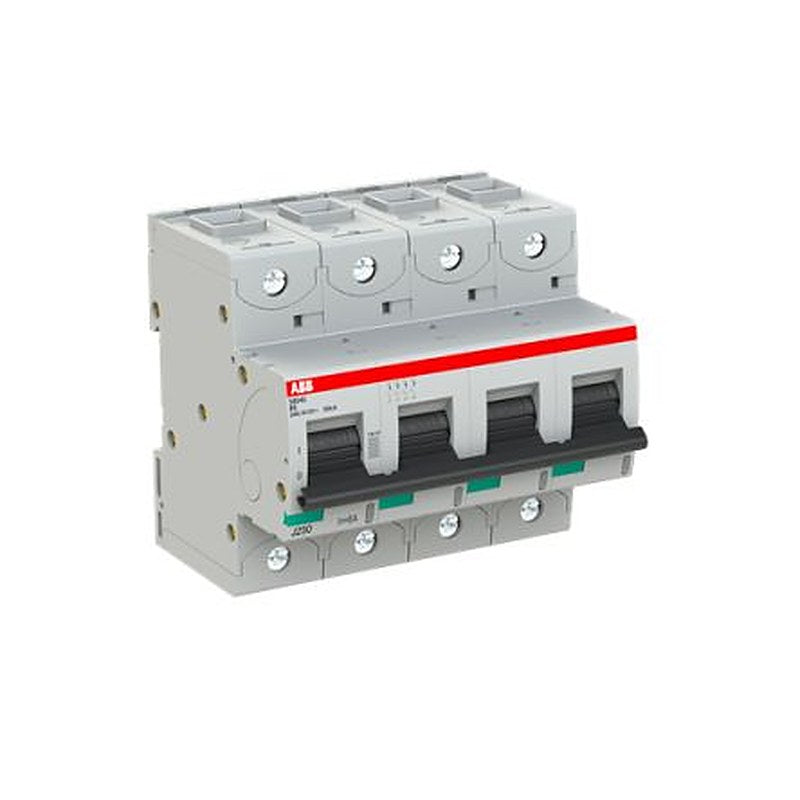 ABB S804S S804S Miniature Circuit Breaker, 4-Pole, 8A, Type B, 690V ac AC, 50 kA Breaking Capacity