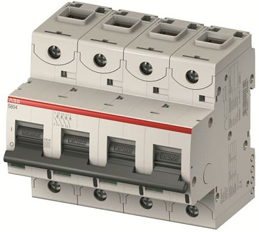 ABB S800S Miniature Circuit Breaker, 4-Pole, 10A, Type B, 240V ac AC, 50 kA Breaking Capacity