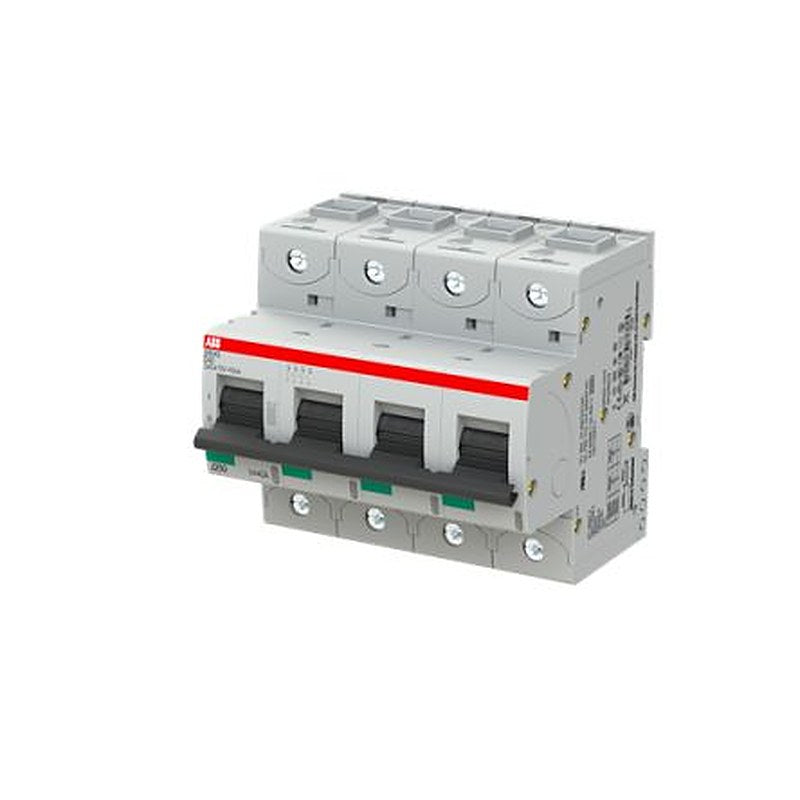 ABB S800S Miniature Circuit Breaker, 4-Pole, 40A, Type D, 240V ac AC, 50 kA Breaking Capacity