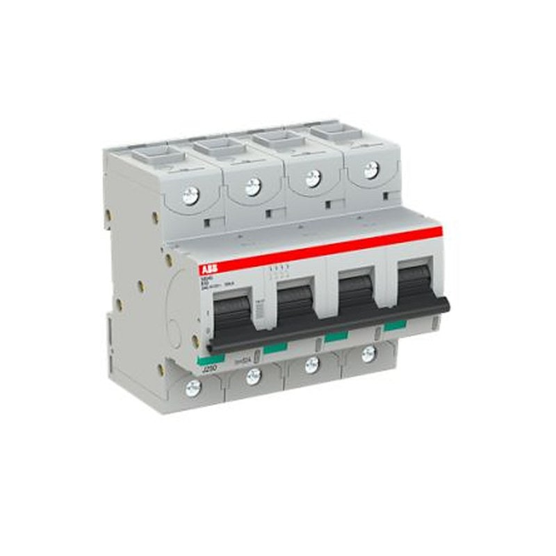 ABB S800S Miniature Circuit Breaker, 4-Pole, 50A, Type B, 240V ac AC, 50 kA Breaking Capacity