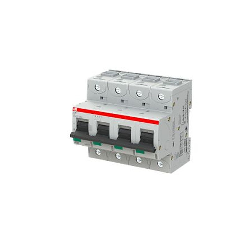 ABB S800S Miniature Circuit Breaker, 4-Pole, 25A, Type K, 240V ac AC, 50 kA Breaking Capacity