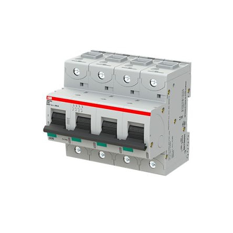 ABB S800 S800U Miniature Circuit Breaker, 4-Pole, 20A, Type Z, 240V ac AC, 50 kA Breaking Capacity