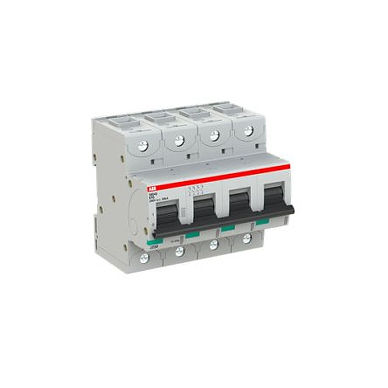 ABB S800U Miniature Circuit Breaker, 4-Pole, 90A, Type K, 240V ac AC, 50 kA Breaking Capacity