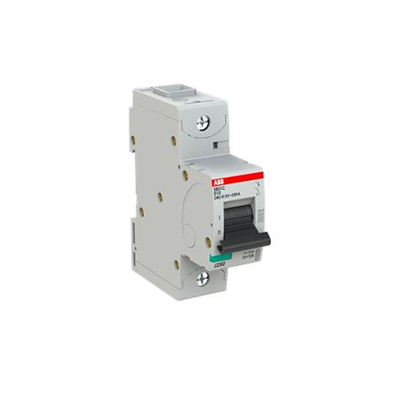 ABB S801C Miniature Circuit Breaker, 1-Pole, 10A, Type D, 400V ac AC, 25 kA Breaking Capacity