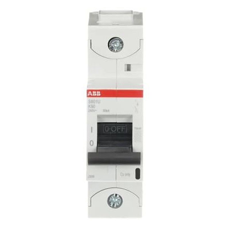 ABB S800U Miniature Circuit Breaker, 1-Pole, 90A, Type K, 240V ac AC, 30 kA Breaking Capacity