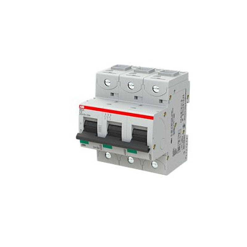 ABB S803 Circuit Breaker, 3-Pole, 16A, Type C, 440V ac AC, 375 V dc DC, 50 kA Breaking Capacity