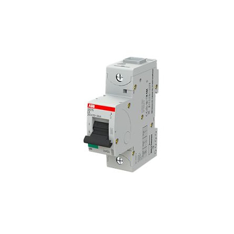 ABB S801N Miniature Circuit Breaker, 1-Pole, 6A, Type C, 400V ac AC, 36 kA Breaking Capacity
