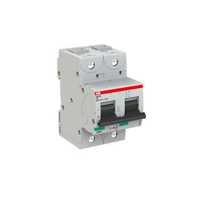 ABB S802N Miniature Circuit Breaker, 2-Pole, 8A, Type C, 690V ac AC, 36 kA Breaking Capacity