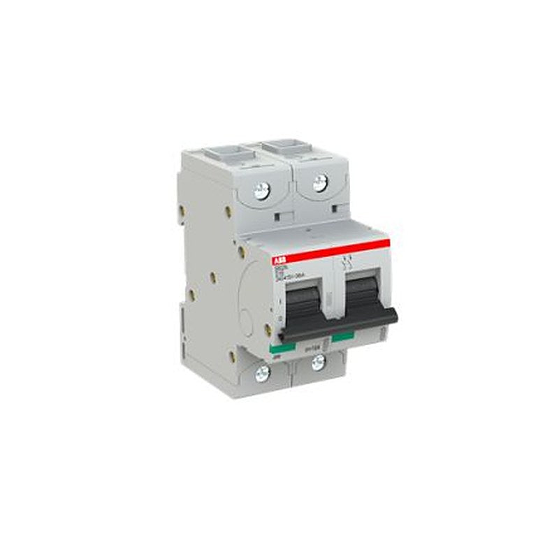 ABB S802N S802N Miniature Circuit Breaker, 2-Pole, 16A, Type D, 690V ac AC, 36 kA Breaking Capacity