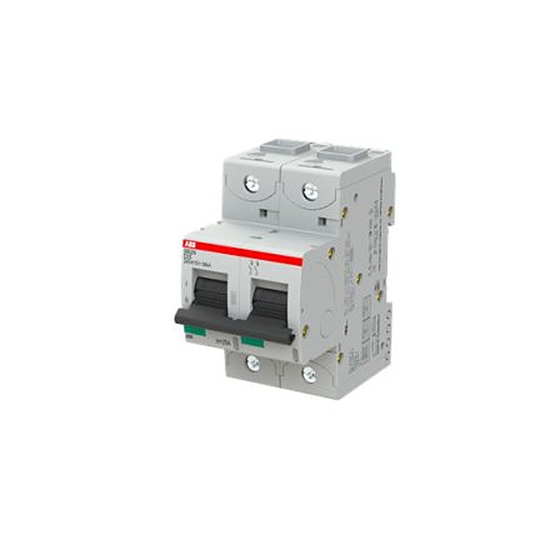 ABB S802N Miniature Circuit Breaker, 2-Pole, 25A, Type D, 690V ac AC, 36 kA Breaking Capacity