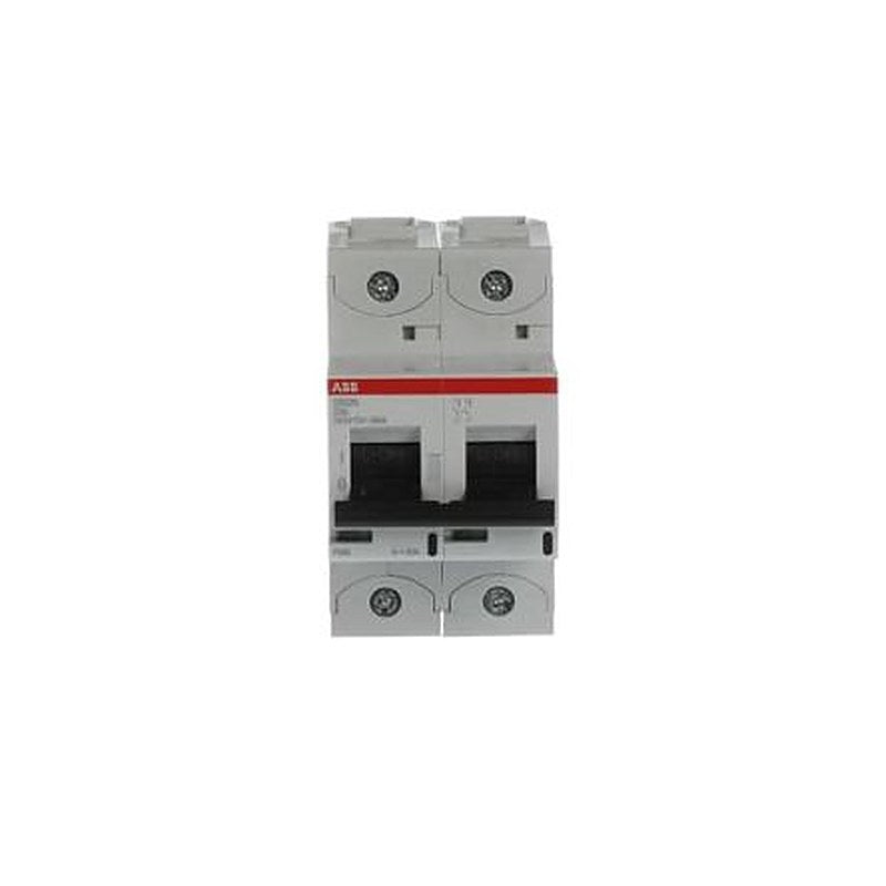 ABB S802N Miniature Circuit Breaker, 2-Pole, 50A, Type D, 690V ac AC, 36 kA Breaking Capacity
