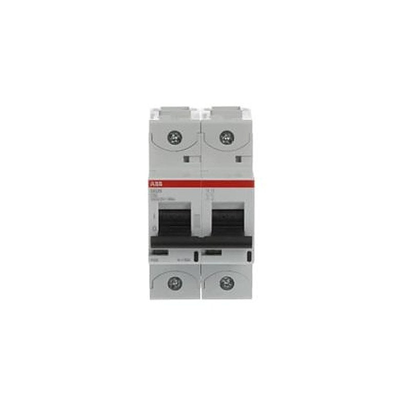 ABB S802N Miniature Circuit Breaker, 2-Pole, 50A, Type C, 690V ac AC, 36 kA Breaking Capacity