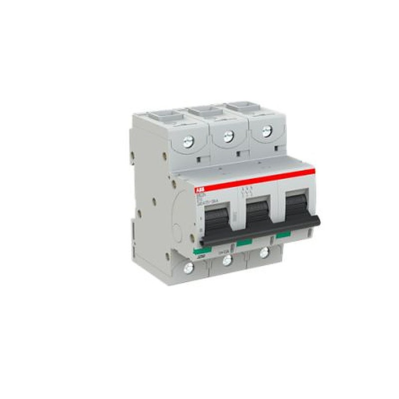 ABB S803N Miniature Circuit Breaker, 3-Pole, 10A, Type D, 690V ac AC, 36 kA Breaking Capacity