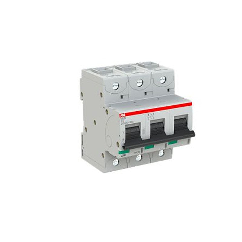 ABB S803 S803N Miniature Circuit Breaker, 3-Pole, 13A, Type D, 690V ac AC, 36 kA Breaking Capacity