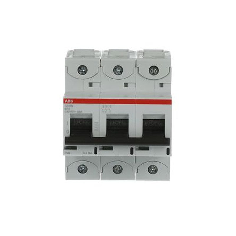 ABB S803N Miniature Circuit Breaker, 3-Pole, 16A, Type D, 690V ac AC, 36 kA Breaking Capacity