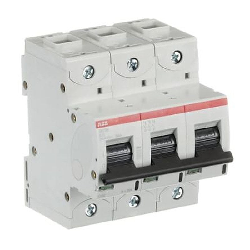 ABB S803N Miniature Circuit Breaker, 3-Pole, 20A, Type B, 690V ac AC, 36 kA Breaking Capacity