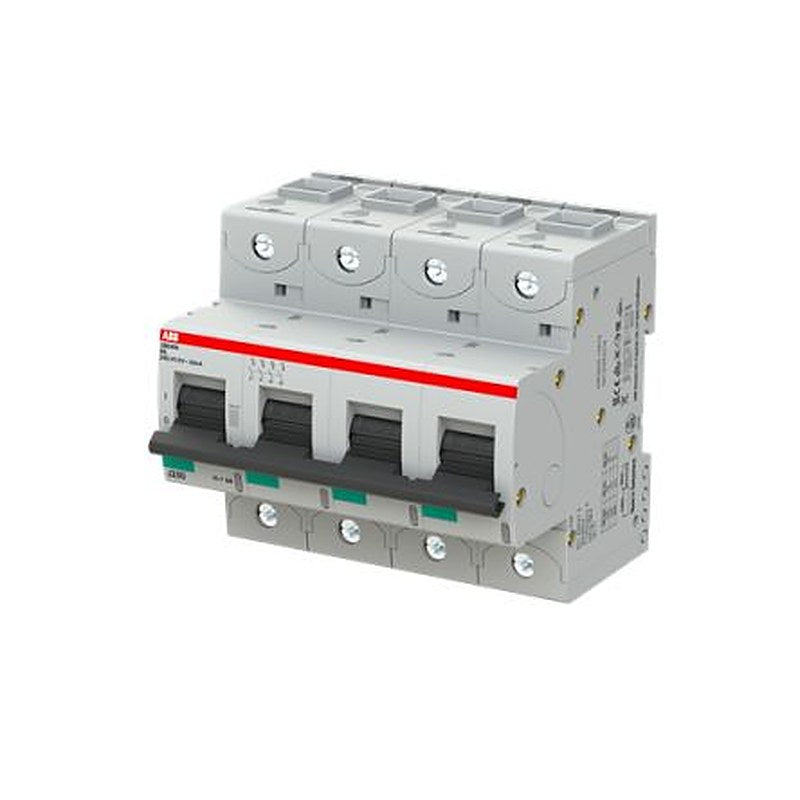 ABB S804N S804N Miniature Circuit Breaker, 4-Pole, 6A, Type B, 690V ac AC, 36 kA Breaking Capacity