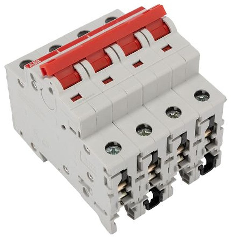 ABB 4-Pole DIN Rail Isolator Switch -, IP20, 32A