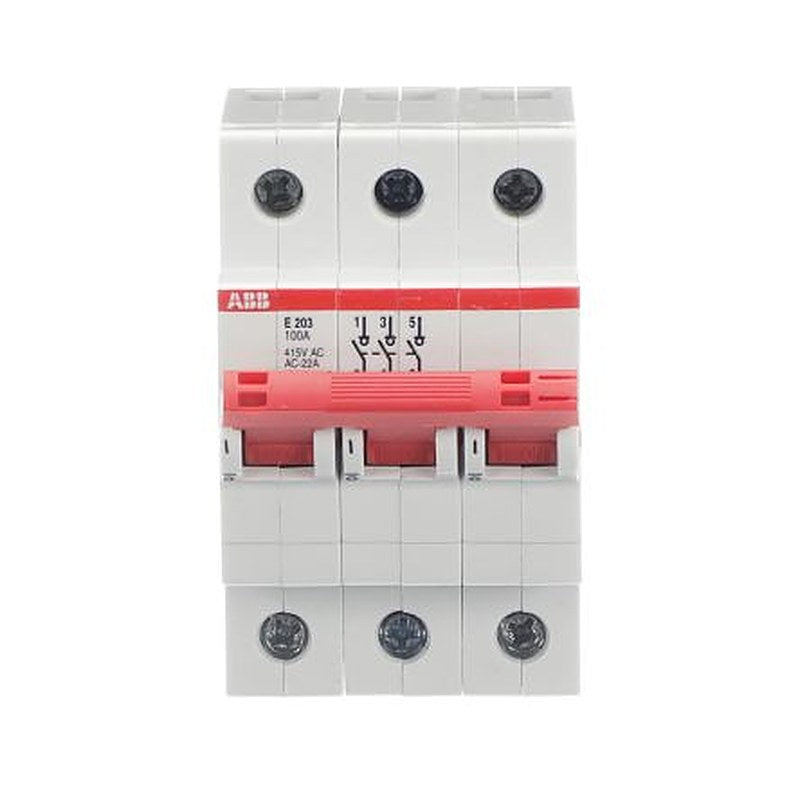 ABB, Pro M, S2CU Molded Case Circuit Breaker 1-Pole 100A, Breaking Capacity 25 kA, DIN Rail