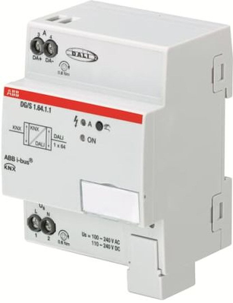 ABB DG/S 210 mW Lighting Controller Gateway, DIN Rail Mount, 240V ac
